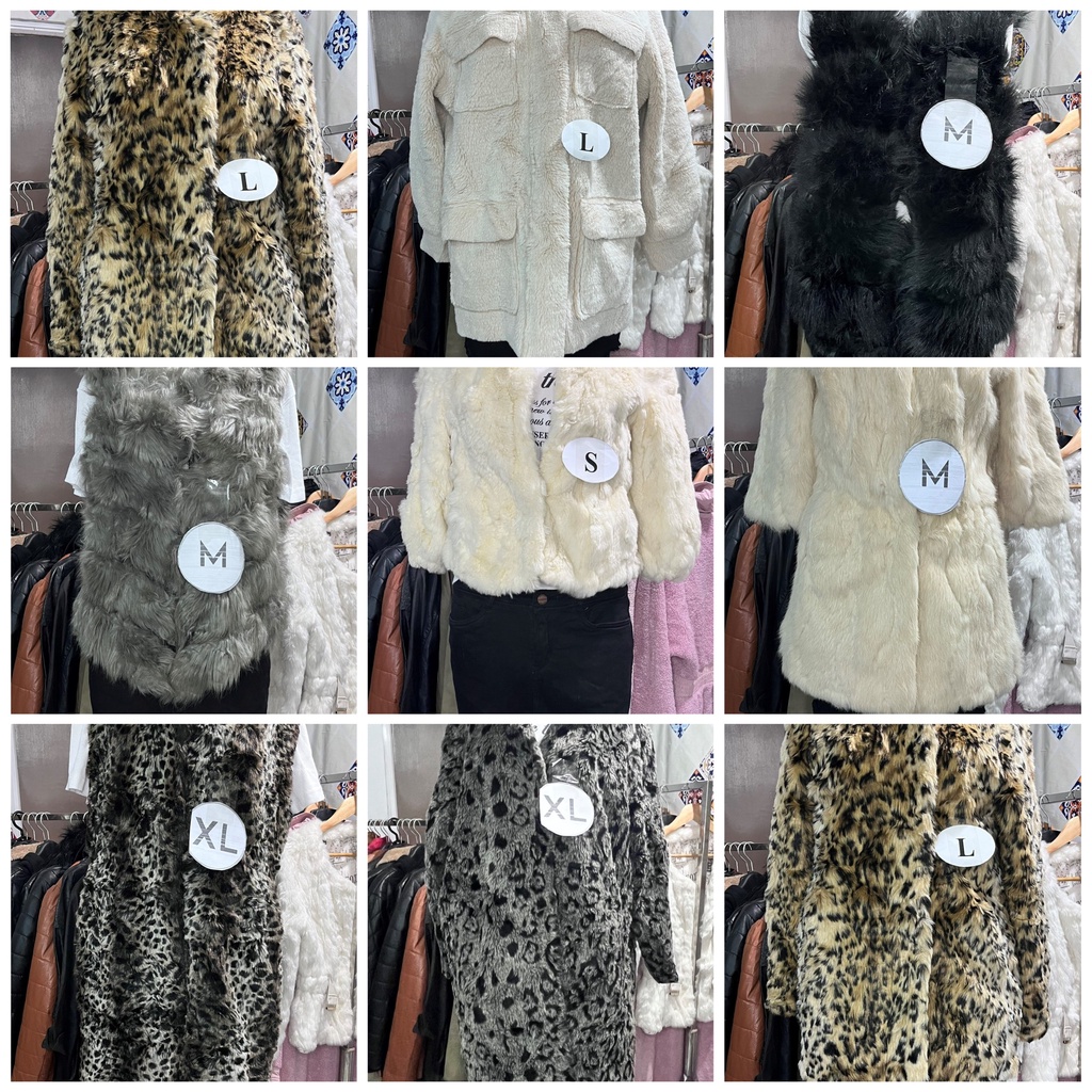 Áo khoác lông thỏ, lông cừu, gile lông 2hand - vintage Hàn - Nhật