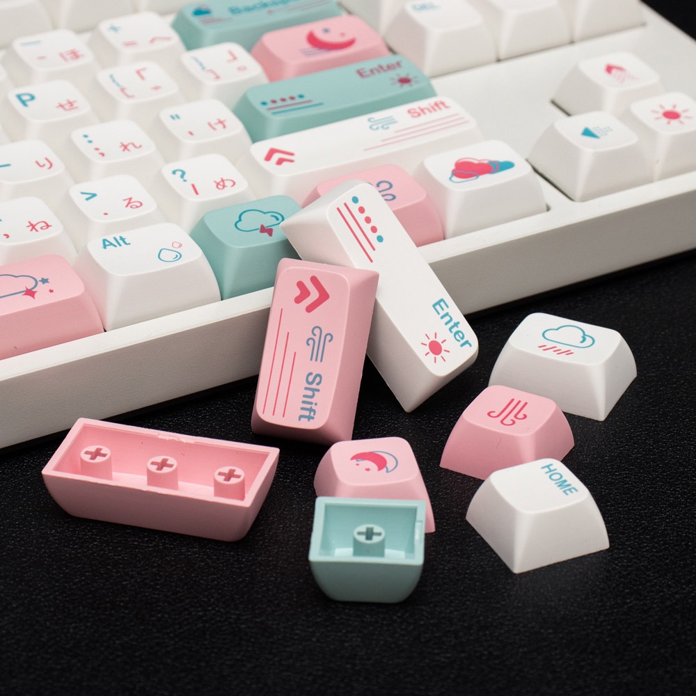 Bộ nút bàn phím cơ Keycap Weather PBT Dyesub - XDA Profile - 132 nút