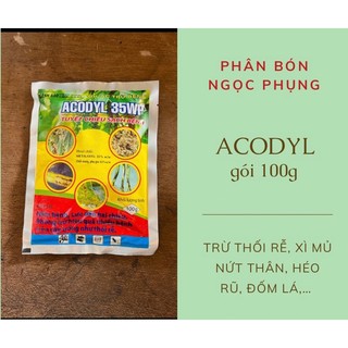 Acodyl gói 100g - trừ thối rễ, héo rũ, xì mủ nứt thân, đốm lá,…