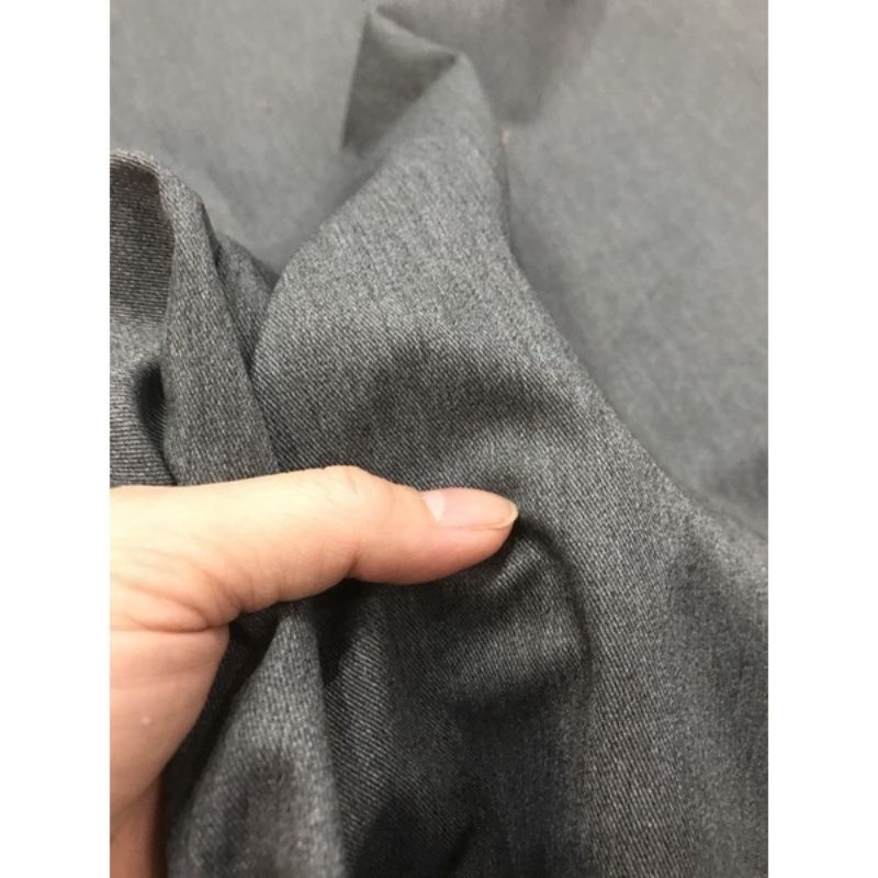 vải may quần tây đầm vest ( nam, nữ) màu xám dày vừa chất đẹp mịn giá 1m_(khổ 1m5)