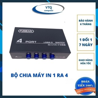 Bộ chia máy in ra 2 cổng, 4 cổng, bộ chia máy in 1 ra 2, 1 ra 4. bảo hành 6 tháng.shopphukienvtq