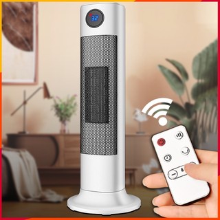 Quạt sưởi điện, Máy sưởi điều khiển từ xa với màn hình LED hiển thị nhiệt độ - An toàn, tiết kiệm điện