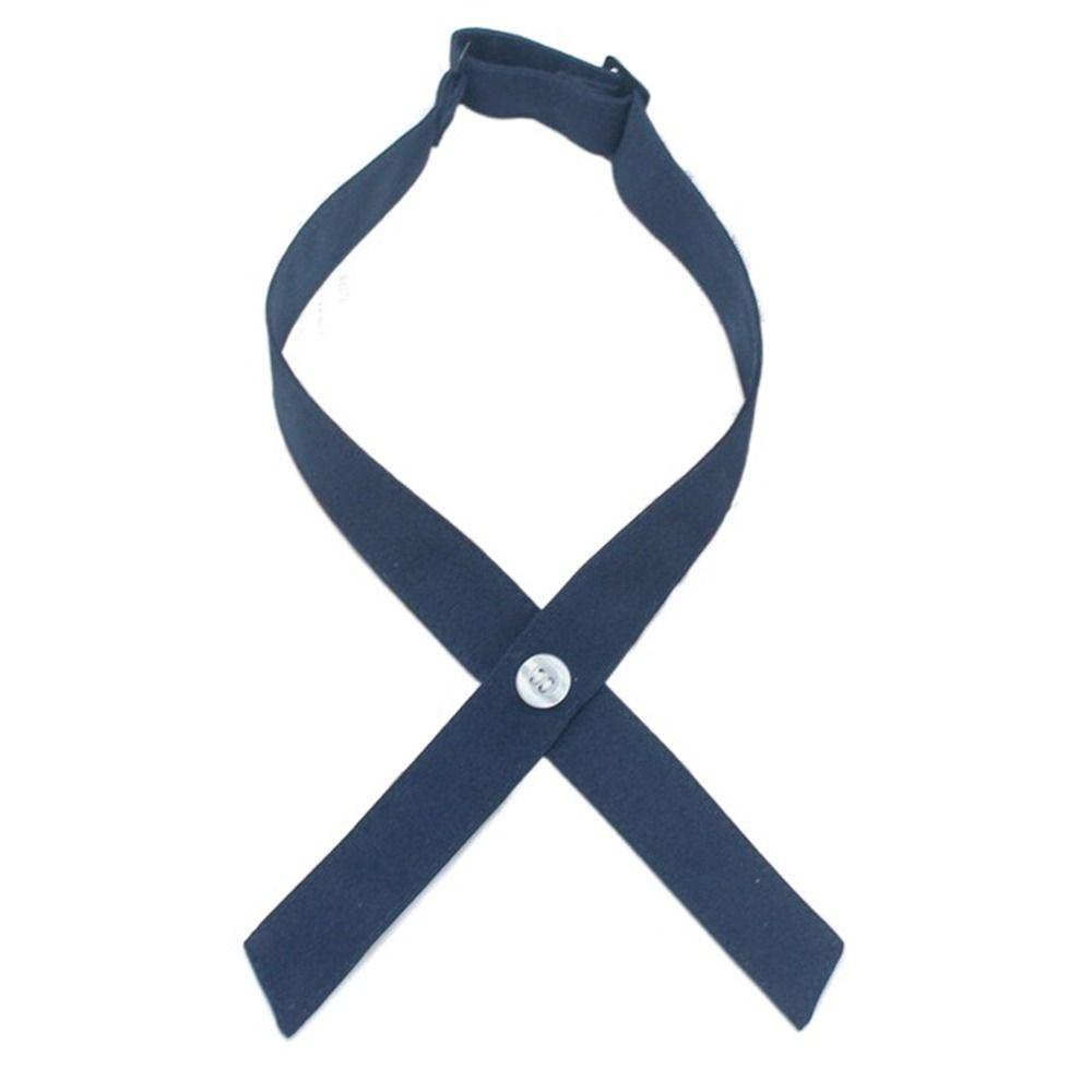 Francesco cross bow tie dễ thương thanh lịch kinh doanh cho trang phục trường học ruy băng cà vạt jk đồng phục cà vạt màu đồng nhất cho phụ nữ áo sơ mi phụ kiện cà vạt cổ