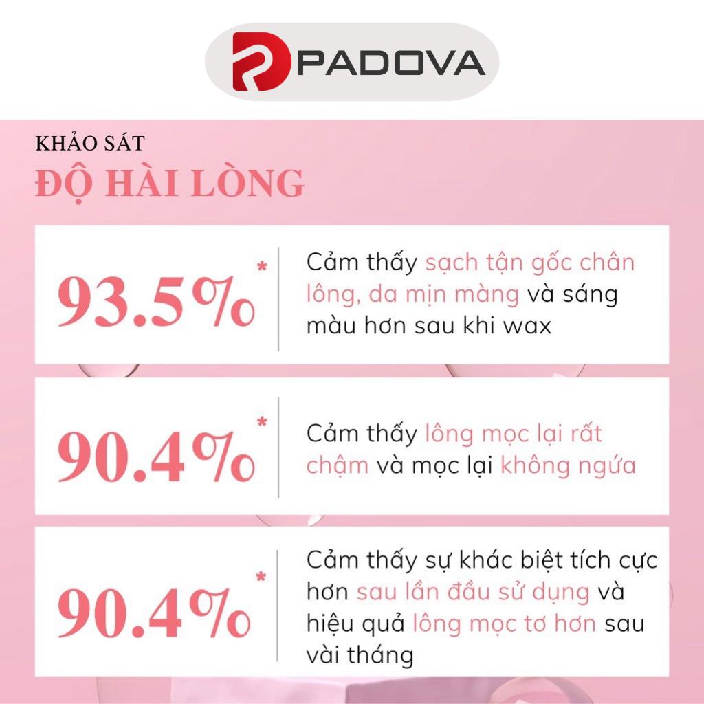 Túi 100gr Sáp Wax Lông Trong Suốt Premium Thơm Mùi Kẹo Siêu Bám Lông Tặng Que PADOVA 1010