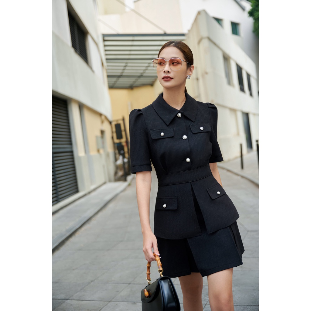 HACUC - Set áo chân váy cách điệu