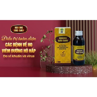 Siro ho cho bé Hoàng Bảo Đan 100ml
