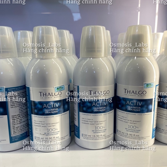 Nước Uống Đào Thải Nước Và Mỡ Thừa Organic 100% Thalgo Activ Draining 500ml