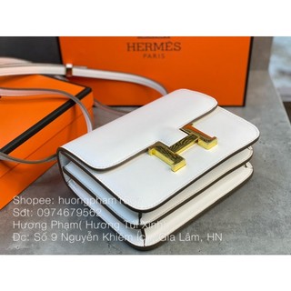 (SALE) TÚI CHỮ H SIZE 19 2 NGĂN FULLBOX