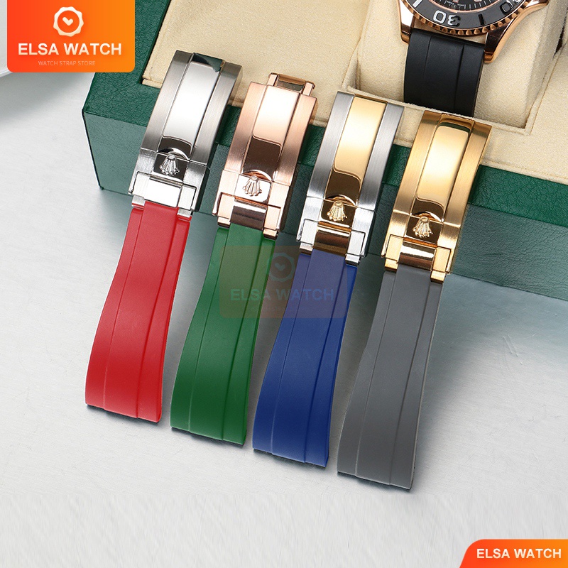 Dây đồng hồ rolex 20mm dây đồng hồ 20mm dây đồng hồ cao su rolex dây đồng hồ Daytona dây đồng hồ Green