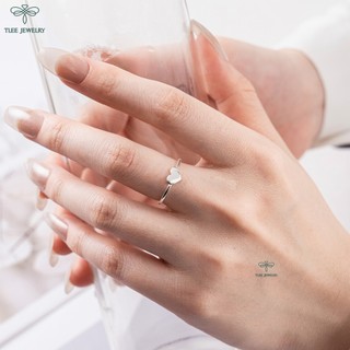 Nhẫn bạc nữ TLEE tim trơn freesize cá tính TLEE JEWELRY A0233