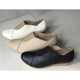 Giày lười đế xuồng đen, kem (35-40)