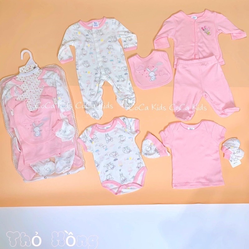 Set quần áo dành cho các bé sơ sinh - set quà tặng 8 món dành cho mẹ và bé