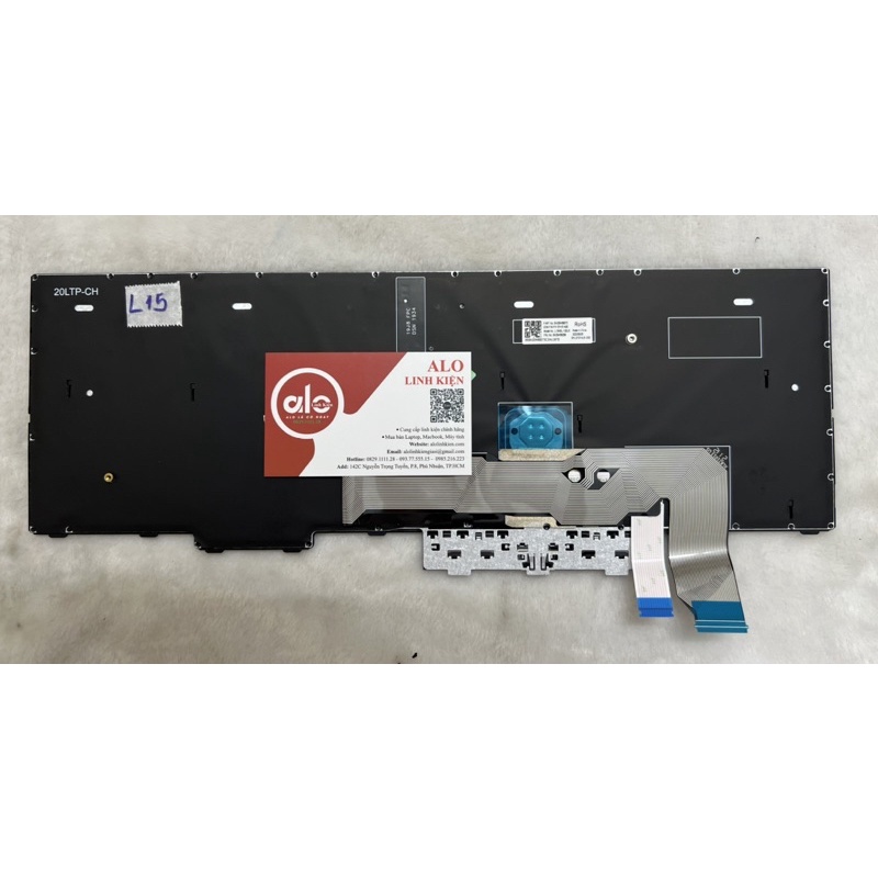 Phím Thinkpad L15 US chuột LED Zin NEW chuẩn hãng - 5N20W88289