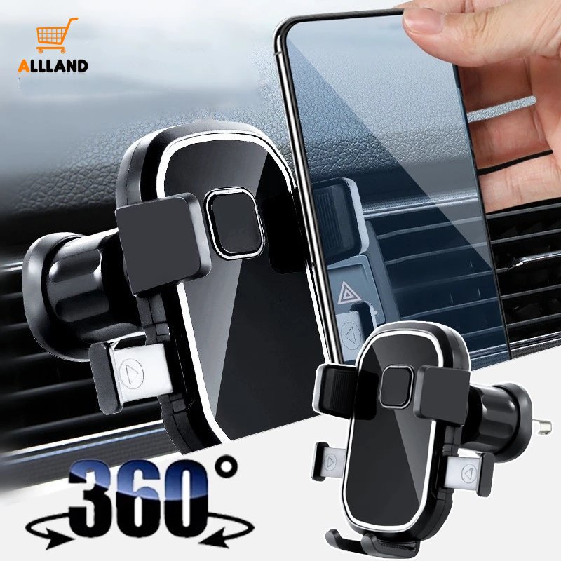 1 Giá Đỡ Điện Thoại / Thiết Bị Định Vị GPS Chống Rơi Xoay Được Đa Năng Gắn Lỗ Thông Gió Xe Hơi