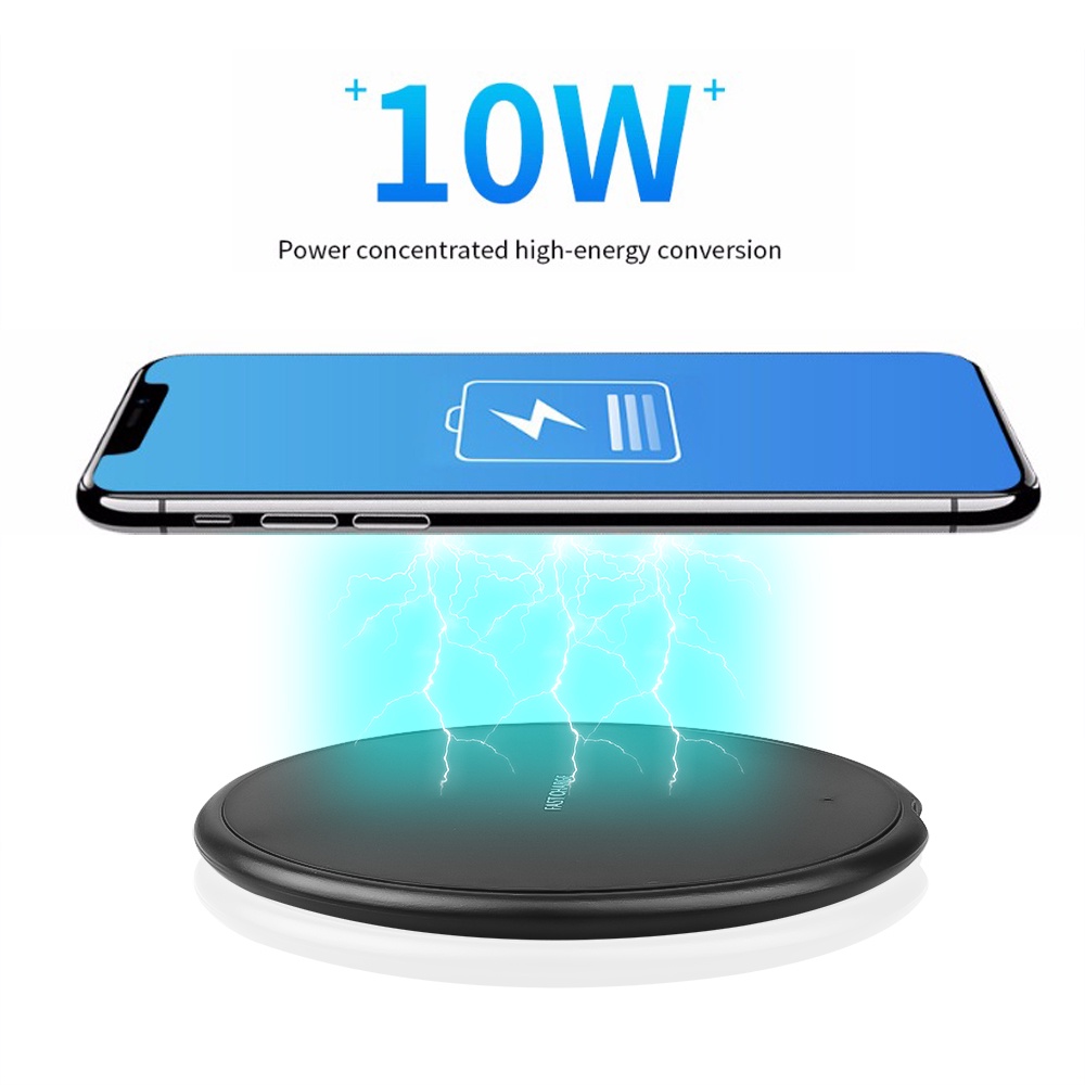 Đế Sạc Nhanh Không Dây Qi 5W Cho Samsung IOS