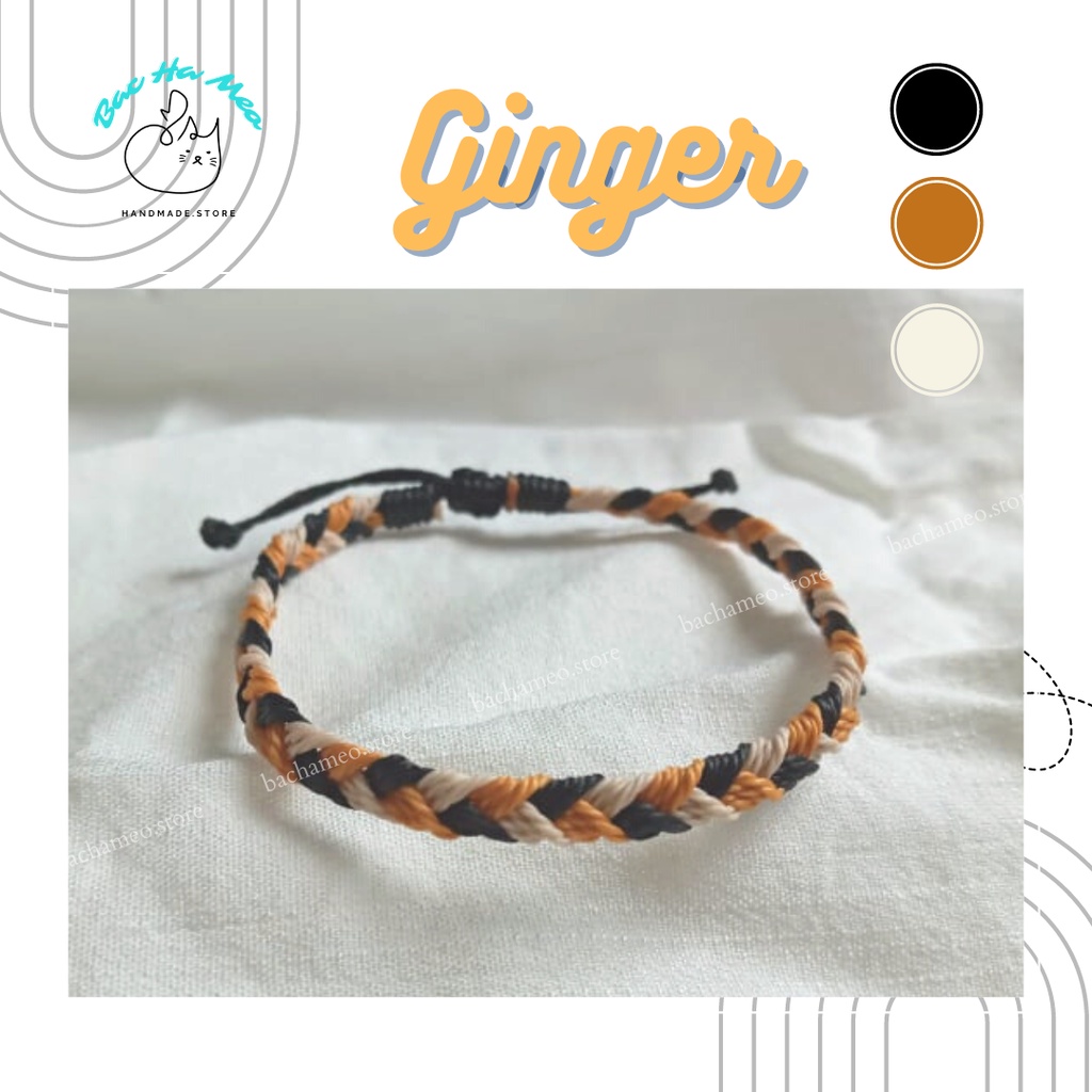 Set vòng tay waterproof - Set GINGER - Vòng tay Bachameo - Vòng tay handmade