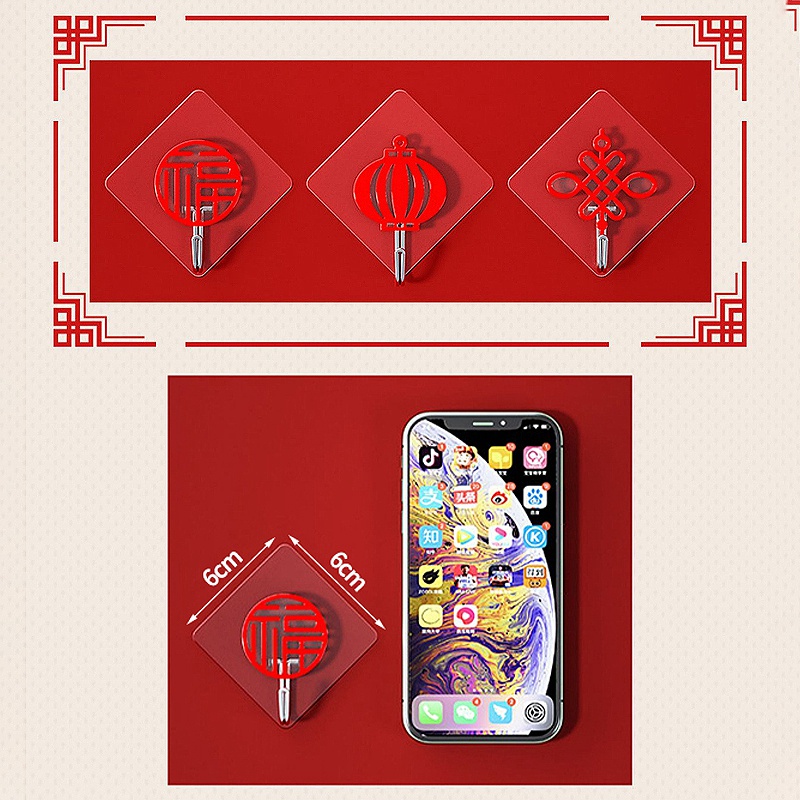 Móc Treo Đồ Dán Tường Sáng Tạo CNY 2023
