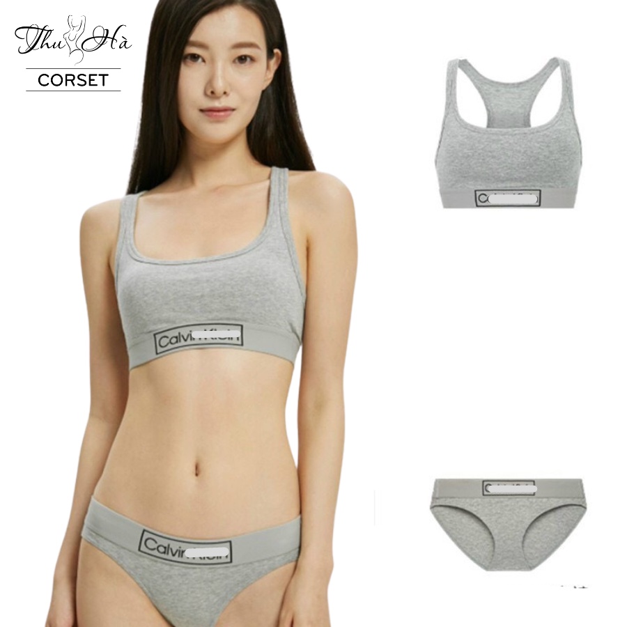 Bộ đồ lót thể thao CK nữ, có mút đệm nâng ngực cao cấp
