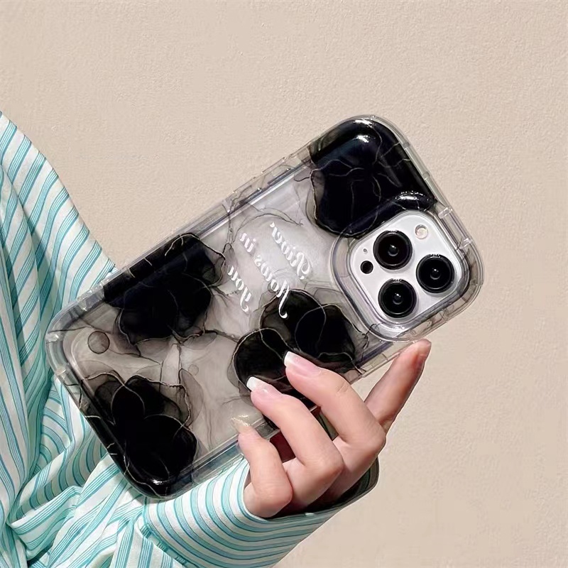 Ốp Điện Thoại TPU Dẻo Trong Suốt Họa Tiết Hoa Xinh Xắn Cho IPhone 14 13 12 11 Pro XS Max XR X 8 7 6S Plus