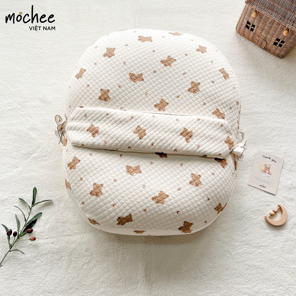 VỎ GỐI Chống Trào Đai Chống Giật Mình Ôme, Vỏ Gối Chống Trào MOCHEE CAO CẤP CHO BÉ ( Không Kèm Ruột)