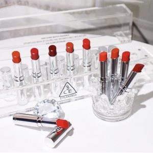 Son Thỏi Dưỡng Ẩm Môi 3CE Glow Lip Color [Overload-Little Ground-Smoky Red]