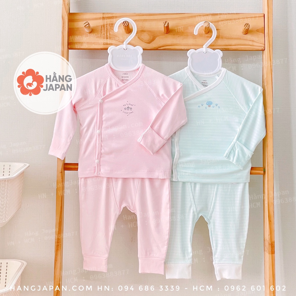 Bộ quần áo/ Body suit Nous Newborn/ 3m dài tay cho bé sơ sinh chính hãng Nous