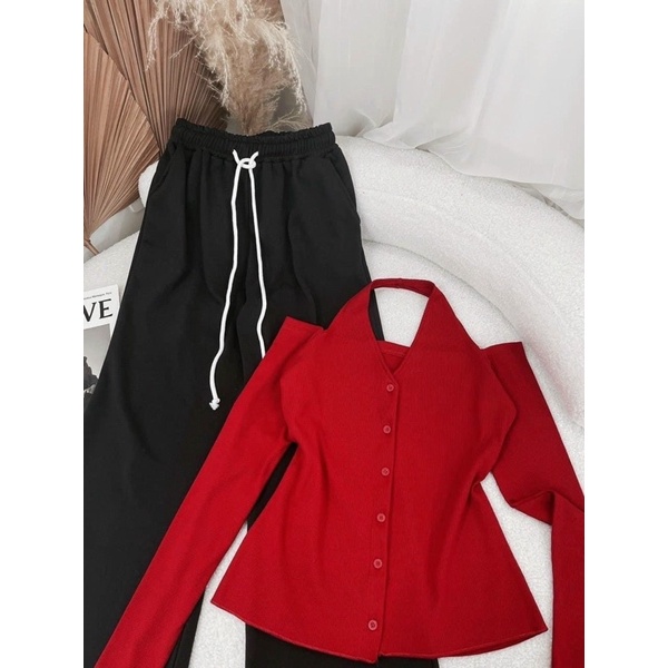 ÁO KIỂU YẾM DÀI TAY TR2 đỏ rực