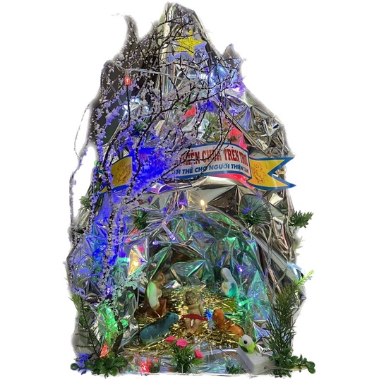 Giá Rẻ Noel Mô hình hang đá giáng sinh noel 2022, jesus christ cao 60cm