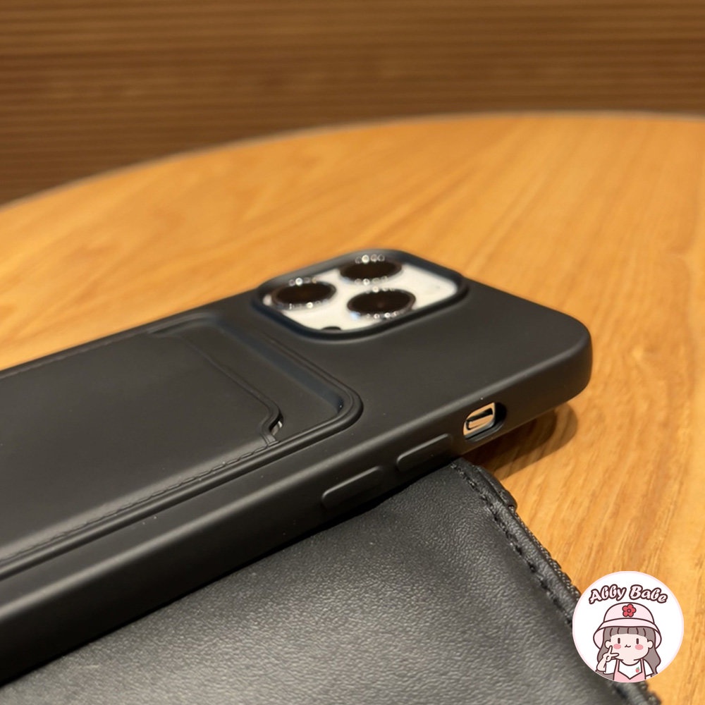 Ốp Điện Thoại TPU Silicon Mềm Chống Bụi Có Ngăn Đựng Thẻ Cho Iphone 14 Pro Max 11 7Plus 13 12 11 Pro Max