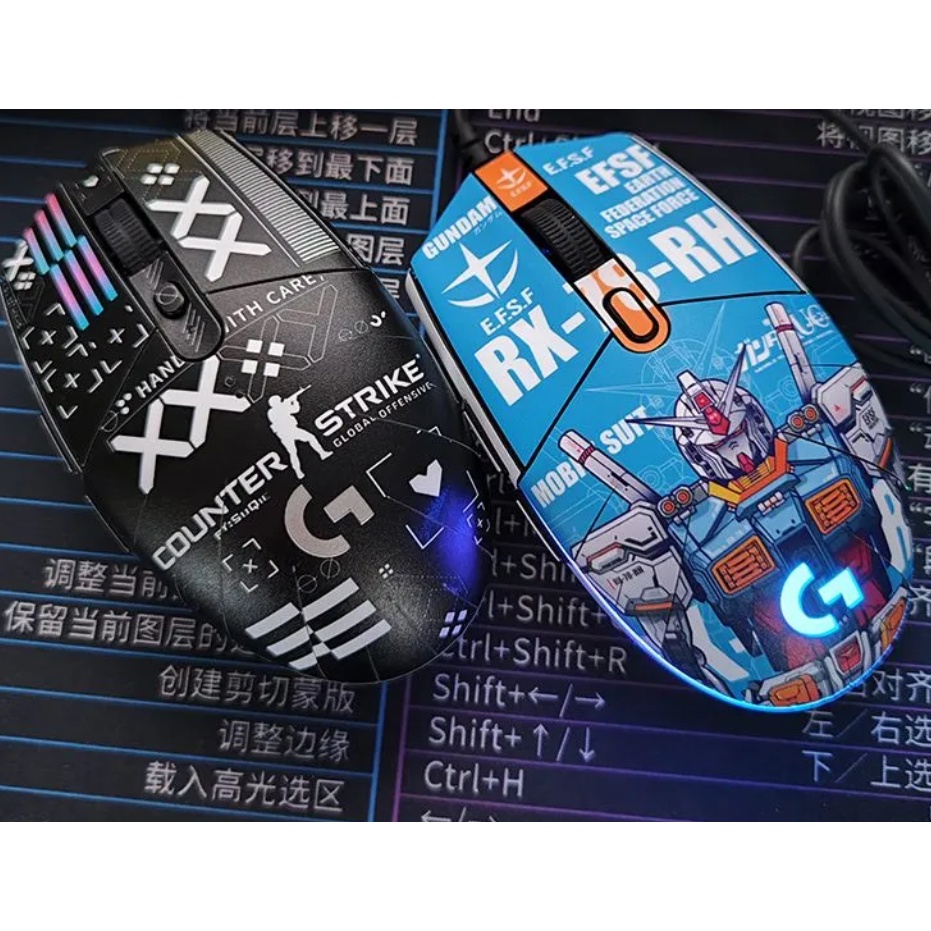 Suitable for Logitech G304 mouse sticker G102 anime color matching anti-scratch anti-slip all-inclusive film