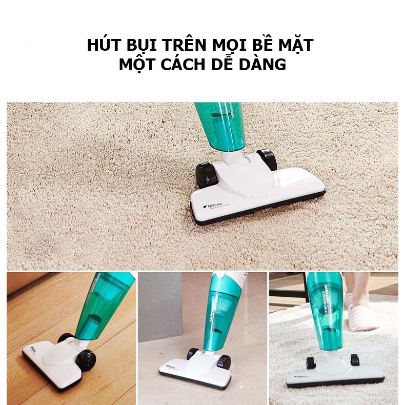 Máy hút bụi cầm tay Deerma DX118C cao cấp Tặng kèm 3 đầu hút đa năng bảo hành chính hãng