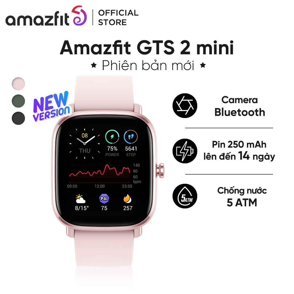 Đồng hồ thông minh Amazfit GTS 2 mini (phiên bản mới) - Hàng Chính Hãng - Bảo Hành 12 Tháng