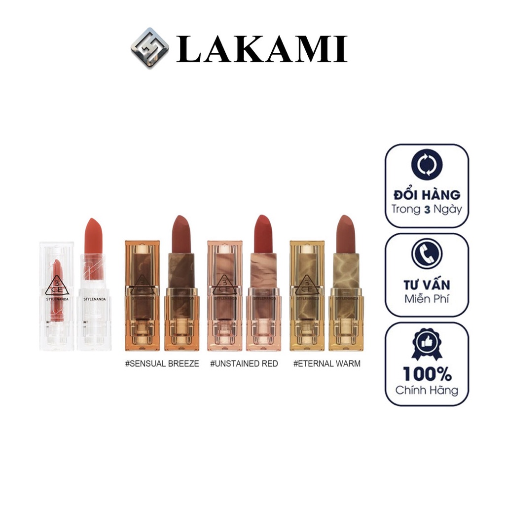 Son Thỏi 3CE Soft Matte Lipstick - Version Deep Under More Deep 3.5g