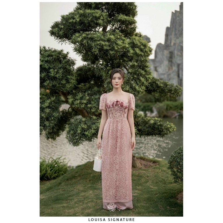 Áo dài cách tân 4 tà LOUSIA đi chơi dự tiệc siêu hot