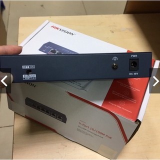 Switch Poe HIKVISION 6 cổng, 2 cổng Uplink DS-3E0106P-E/M (chính hãng)