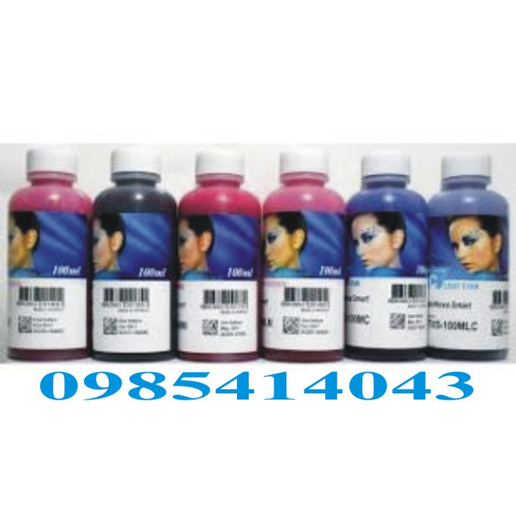 Bộ mực in chuyển nhiệt inktec Hàn Quốc chai 100ml/1 màu