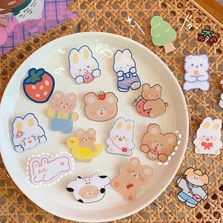Huy hiệu cài áo hình thỏ / gấu hoạt hình dễ thương