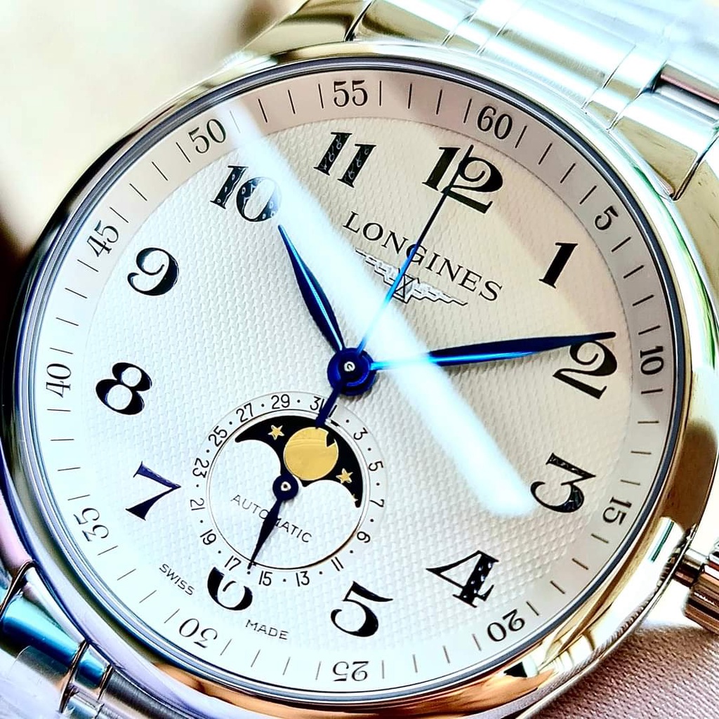 Đồng hồ nam chính hãng Longines Master Collection Moonphase  L2.909.4.78.6 L29094786 - Máy cơ - Kính Sapphire