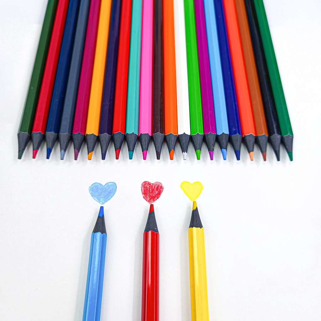 Bút Chì Màu MONDEZ 24 Màu, Chất Liệu Cao Cấp, An Toàn Cho Bé M40003