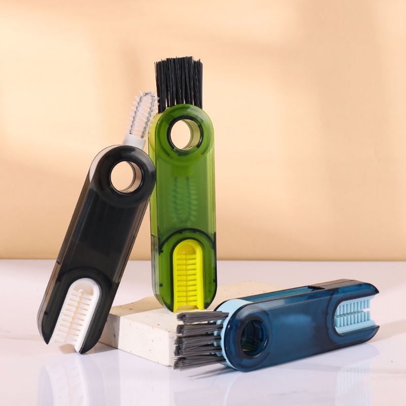 360° Bàn Chải Vệ Sinh Bình Sữa / Núm Vú Giả Bằng Silicone Có Thể Xoay Được