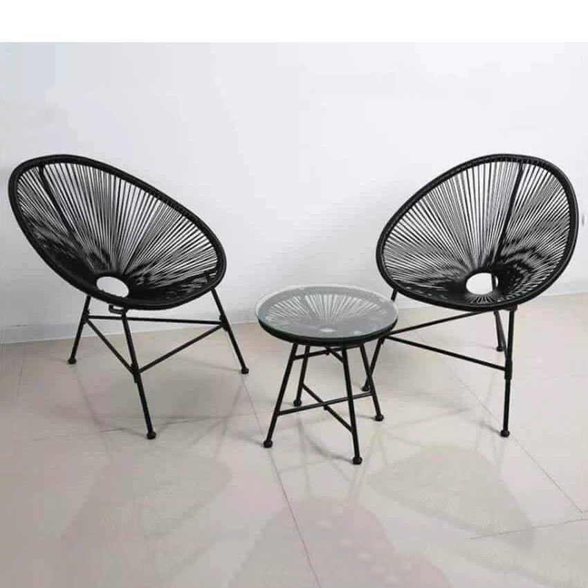 BỘ BÀN GHẾ DÂY VĂNG APULLICO, Ghế ban công, cafe