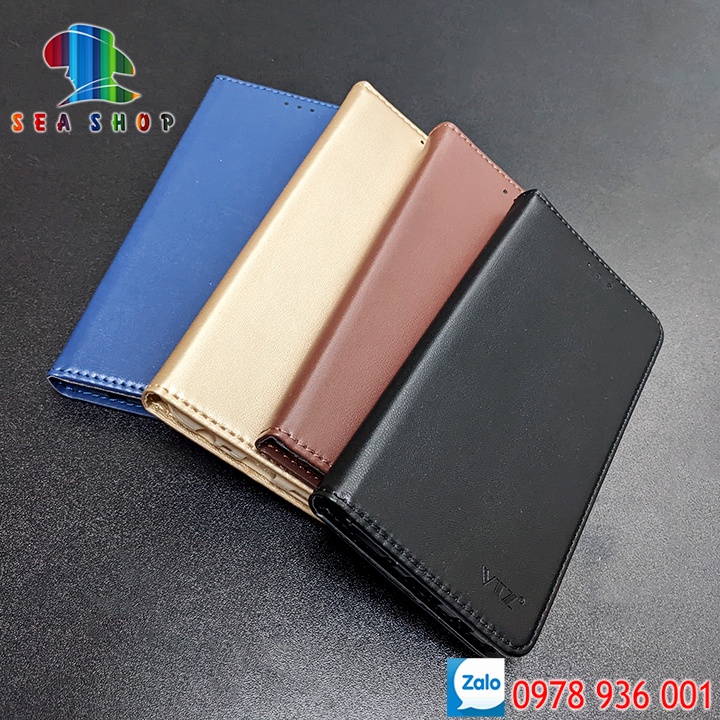 Bao da Samsung Note 10 Plus 5G và Note 10 Pro 4G dạng ví, Có ngăn cài thẻ - tiền, Thiết kế nắp gập 2 mặt - Cáp TypeC