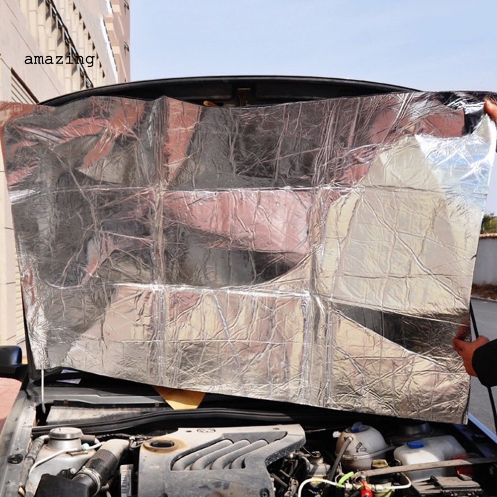 [AM] Tấm Lót Lá Nhôm Dày Cách Nhiệt Cách Âm Cho Mui Xe Động Cơ Xe Hơi