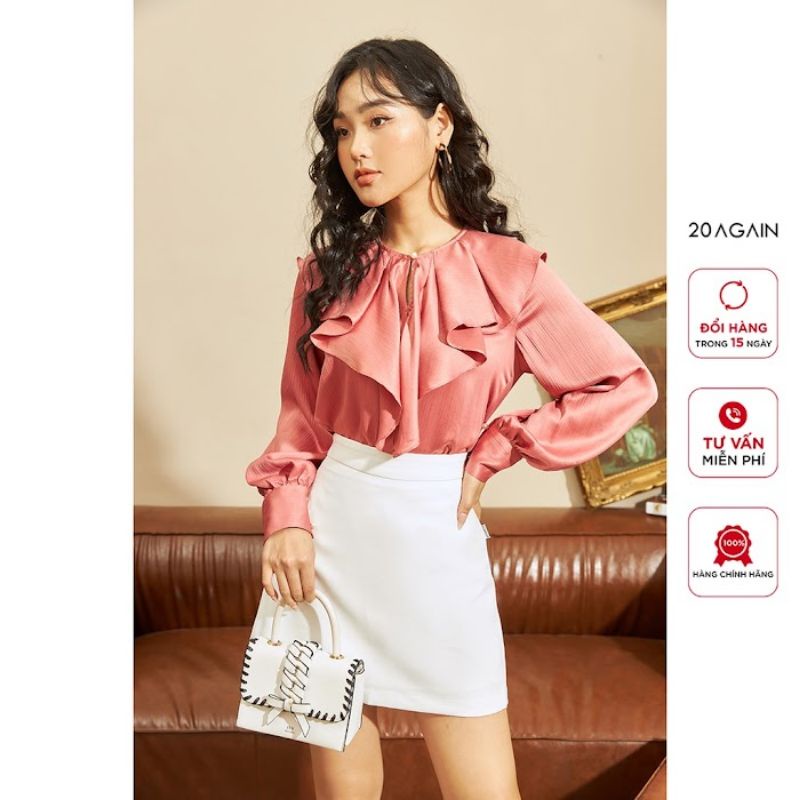 Thanh lý áo sơ mi nữ 20AGAIN cổ bèo size S (NEW)