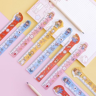 Thước cho bé ICON hoạt hình dễ thương, set Thước tam giác
