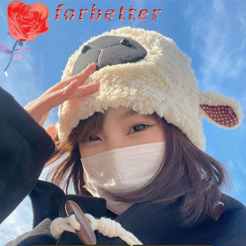 Mũ Tai Bèo Dày Dặn Ấm Áp Phong Cách Hàn Quốc Dễ Thương Cho Nữ