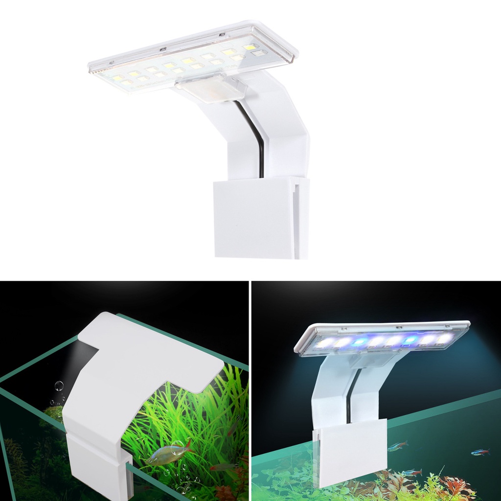 Đèn LED đổi màu M280 kẹp thành hồ cá thủy sinh LED Clip light đèn 3 màu
