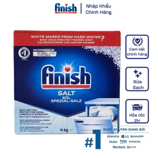 Muối rửa bát Finish 4kg Muối làm mềm nước Finish loại 4kg chén - Finish EU