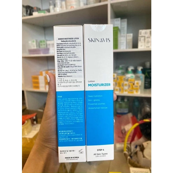 SKINAVIS Moisturizer Lotion Dưỡng ẩm dạng Lotion không nhờn dính