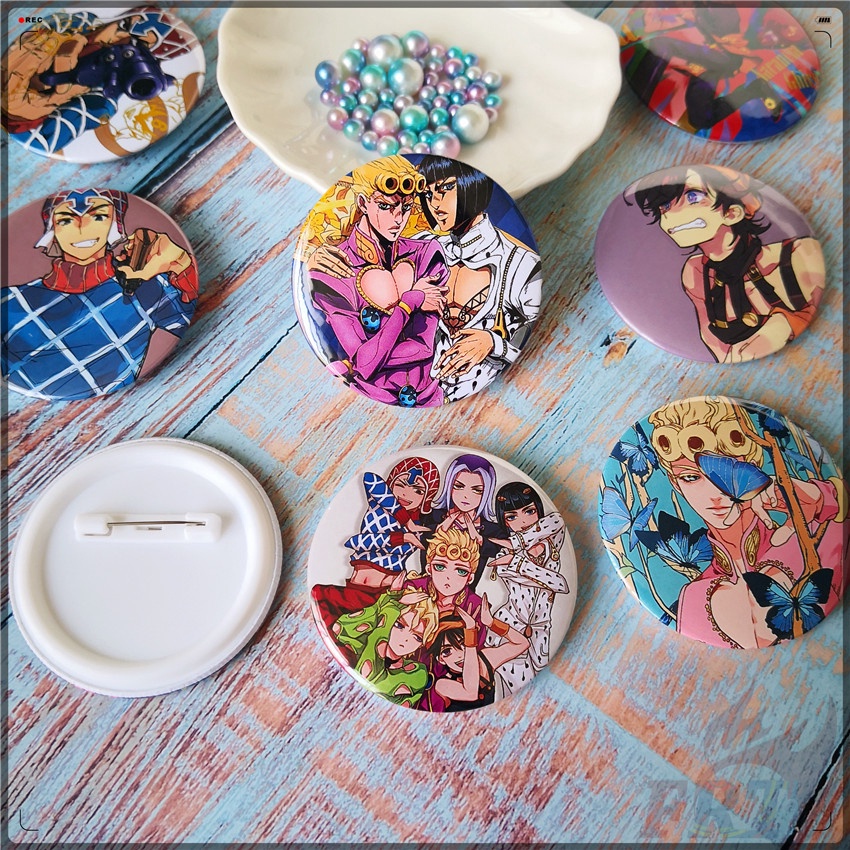 ❣️1 Huy Hiệu Anime Jojo 'S Bizarre Adventure 58MM❣️ Ghim Cài Áo Hình Anime 9 Kiểu